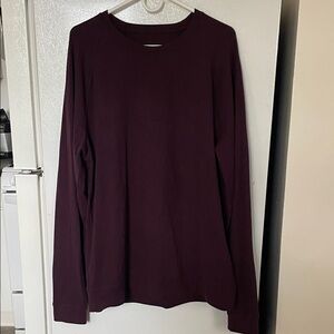 Lululemon Deep Purple Plus Long Sleeve‎ Heavy Weight Shirt